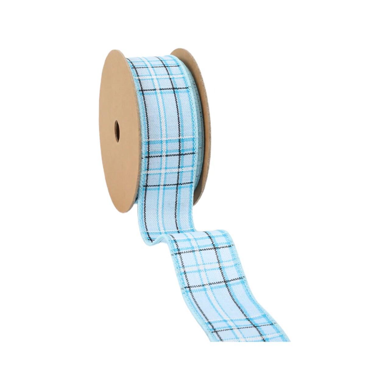 LaRibbons 1 1/2" - 2 1/2" Wired Ribbon | Spring Plaid | 10 Yard Roll